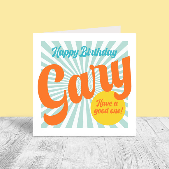 Personalised Male Birthday Cards