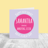 Female Personalised Birthday Card - Meaning