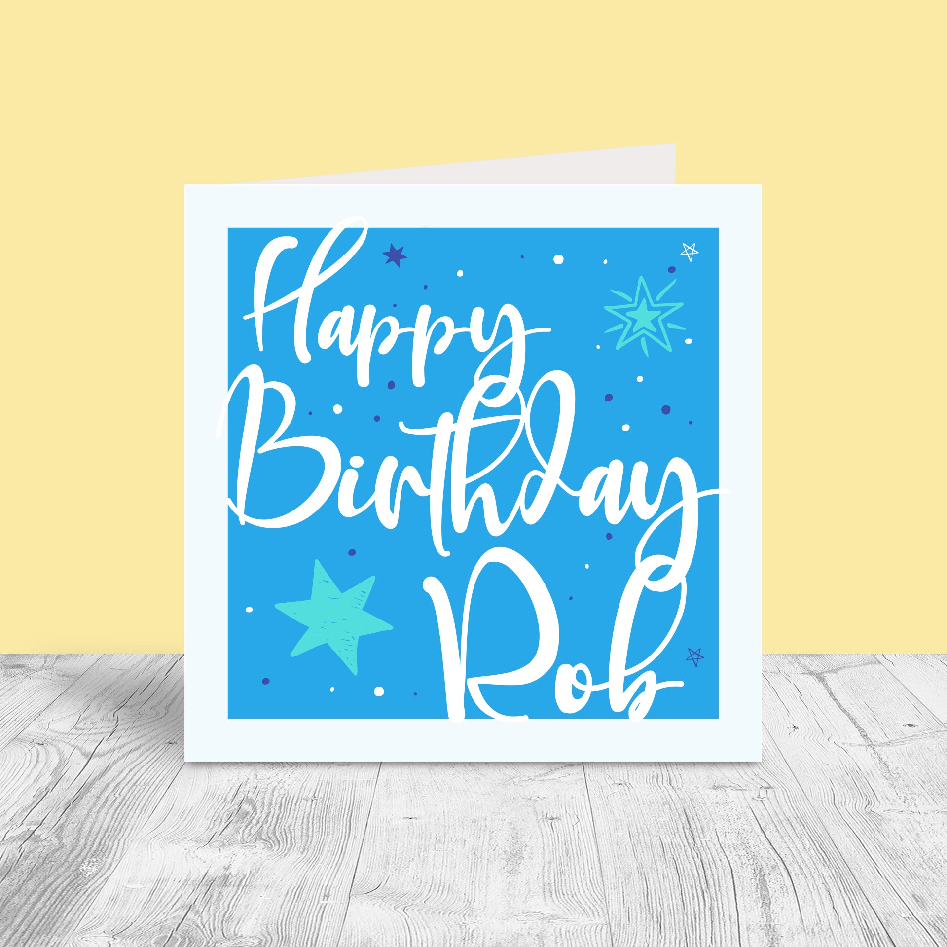 Male Personalised Birthday Card - Script – Penny and Primrose