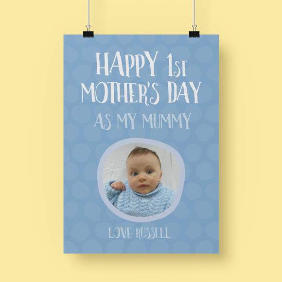 Personalised Mother's Day Print - Happy 1st Mother's Day