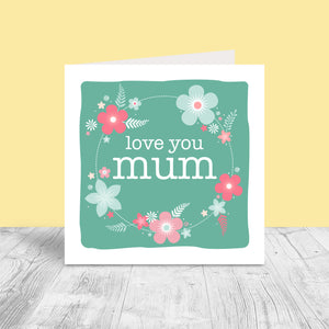 Unpersonalised Mother's Day Card - Spring Flowers