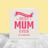 Personalised Mother's Day Card - Best Ever