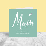 Personalised Mother's Day Card - Mum
