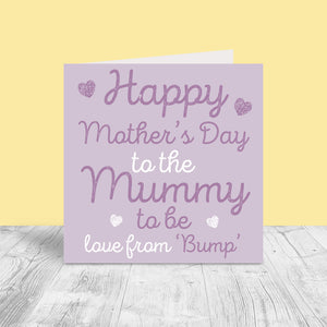 Personalised Mother's Day Card - Mummy to be