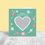 Personalised Mother's Day Scratch Off Heart Card - Flower Ring