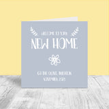 Personalised New Home Card - Flower