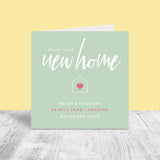 Personalised New Home Card - House Heart