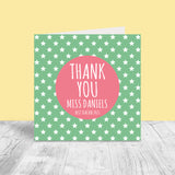 Personalised Thank You Teacher – Stars