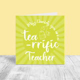 Personalised Thank You Teacher – Tea-rrific