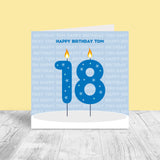 Teens Personalised Birthday Card - Candle