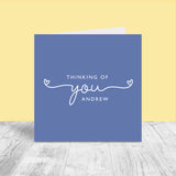 Personalised Thinking of You Card - Simple